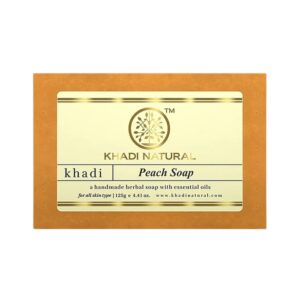 Khadi Naturals Peach Soap - Image 1