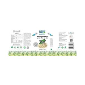Natureland Organics White Sesame Oil - Image 4