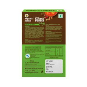 Organic Tattva Organic Sambhar Powder - Image 2